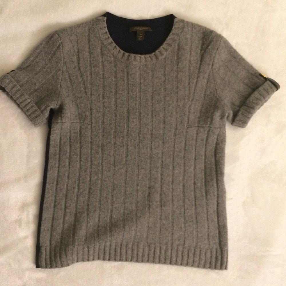 Authentic Louis Vuitton Color Block Knit Top